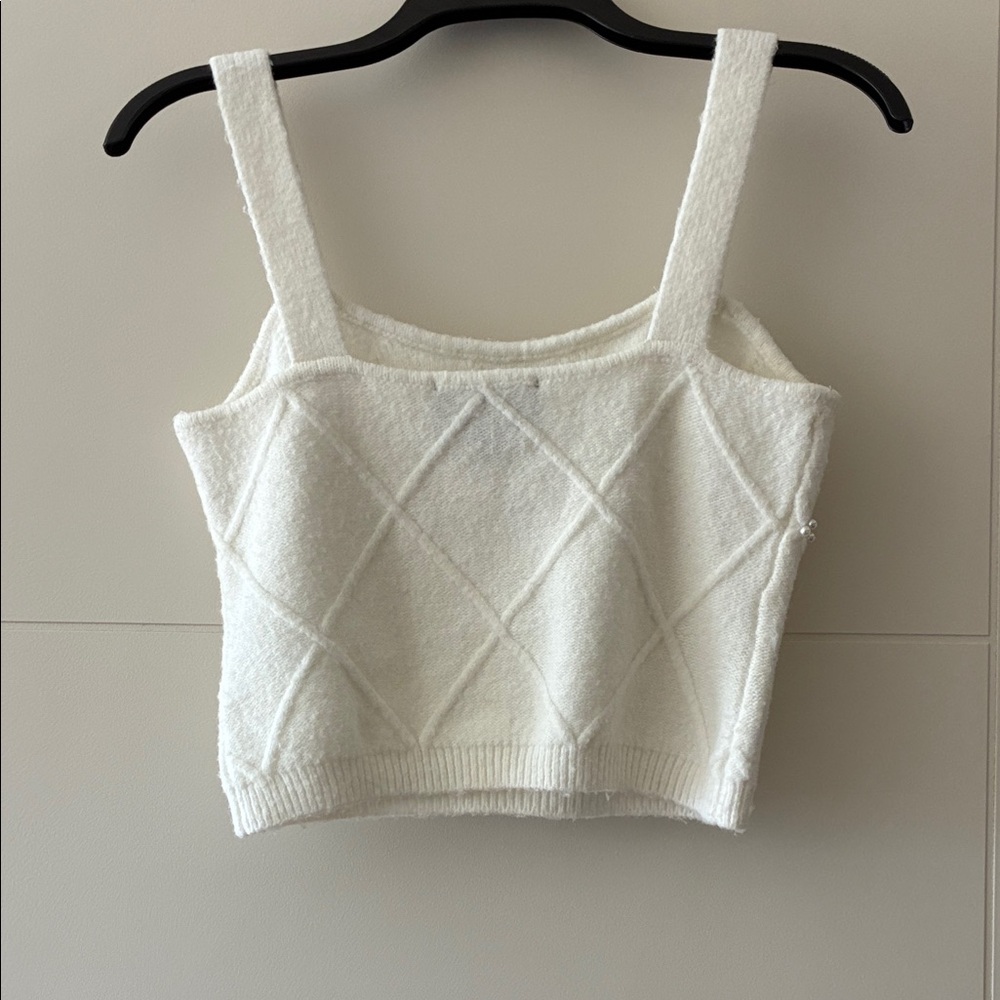 Pearl Embroidered Ivory Sweater Set - Picture 4 of 5